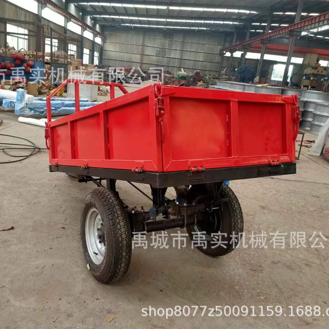 四轮拖拉机配套 2.4m*1.2*0.4m非自卸后翻农用拖车