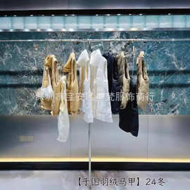大码羽绒马甲于图24冬时尚百搭保暖宽松羽绒马甲品牌折扣尾货批发