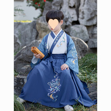 汉服男童2025春秋新款唐装儿童传统古装古风帅气国学套装中国风夏