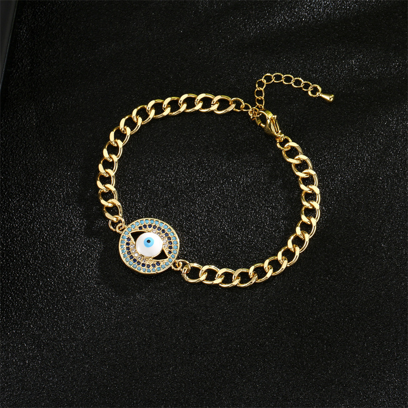 Fashion Palm Copper Bracelets Plating Zircon Copper Bracelets