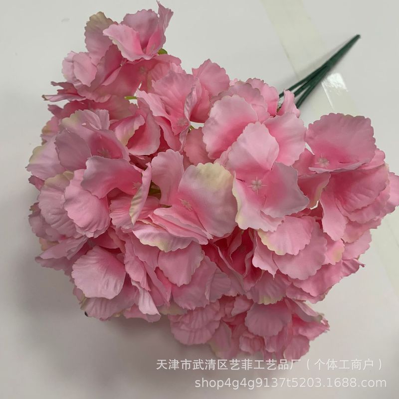 仿真花束5头无叶绣球婚庆假花路引装饰外贸跨境仿真绣球假花家居|undefined