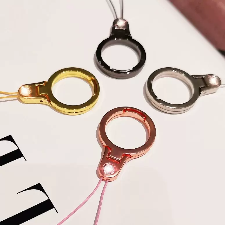 镶钻手机指环挂绳 金属指环扣支撑架手机壳挂件饰品防摔手机挂绳
