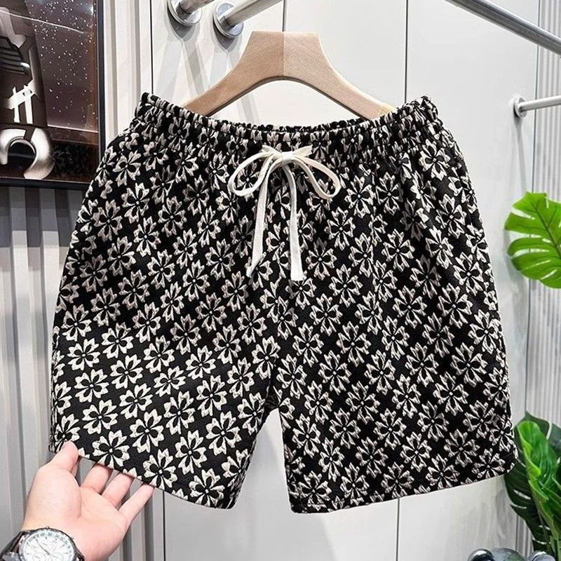 Shorts Summer Men's Thin Casual Pants 2025 New Houndstooth Men's Sports Shorts Outer Wear Five-Point Pants