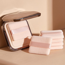 厂家现货高密度植绒粉扑干湿两用粉饼粉扑定妆粉粉扑美妆工具外贸