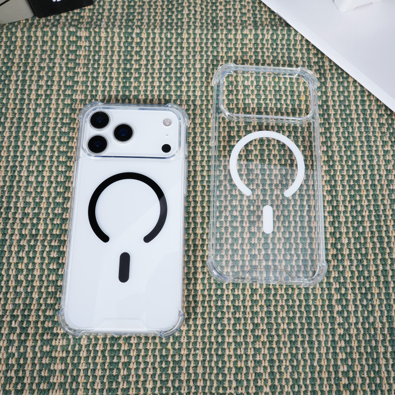 适用苹果17四角C圈磁吸手机壳iphone15亚二合一17Pro防摔保护套16|undefined