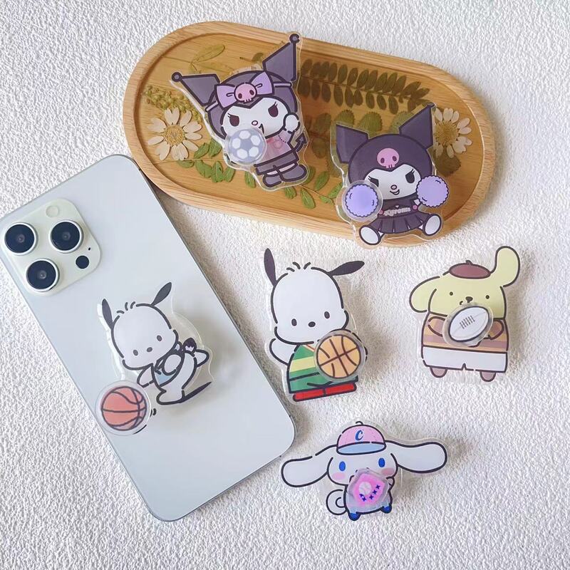Cartoon Special-Shaped Acrylic Airbag Holder Kurome Sanrio Mobile Phone Holder Rotating Desktop Support Drama