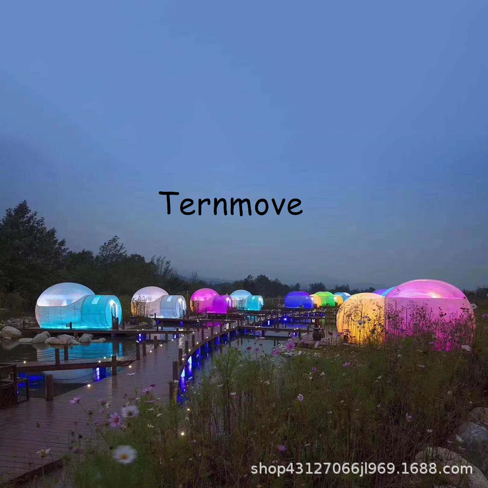 网红帐篷充气半透明泡泡屋水晶房民宿酒店景区户外星空透明泡泡屋