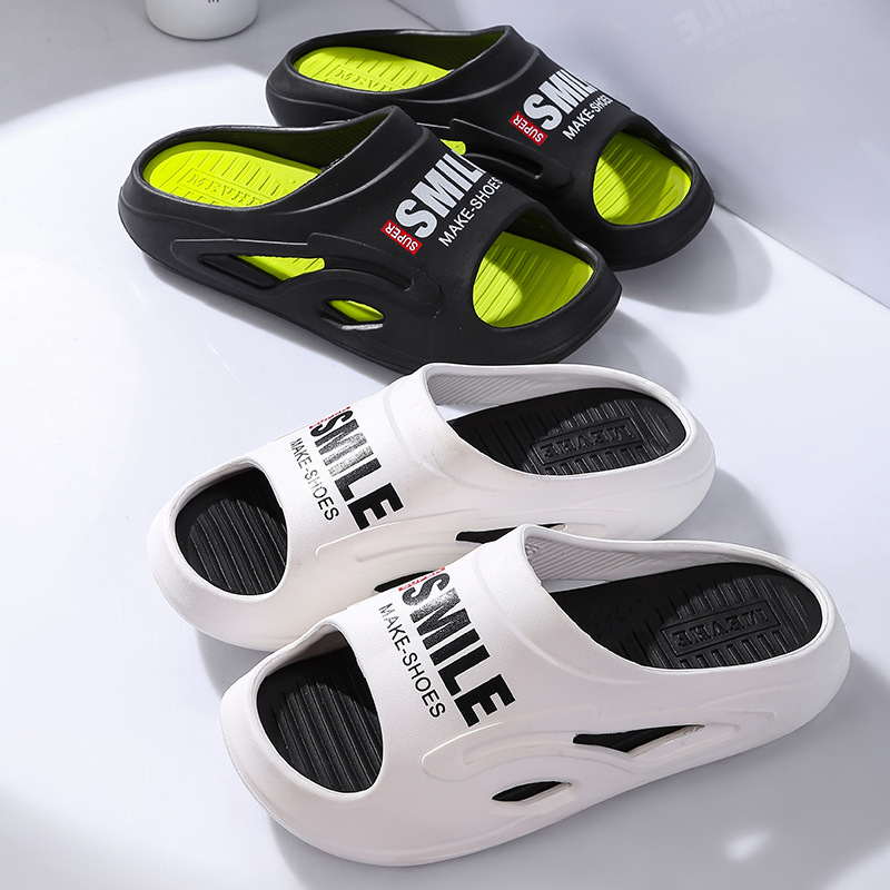 Zapatillas para hombres verano 2024 explosión fuera del hogar hombre fuera del deporte antideslizante para el hogar espesar la base suave para hombres súper suave