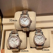 灵动萧Happy Sport快乐钻石系列手表流动钻旋转钻石皮带钢带女表