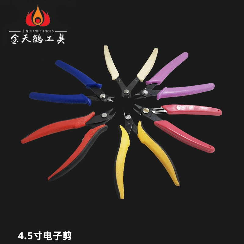 Оптовые 4,5-дюймовые электронные кусачки для резки различных цветов на заказ, дополнительные электронные плоскогубцы для резки проволоки, диагональные плоскогубцы