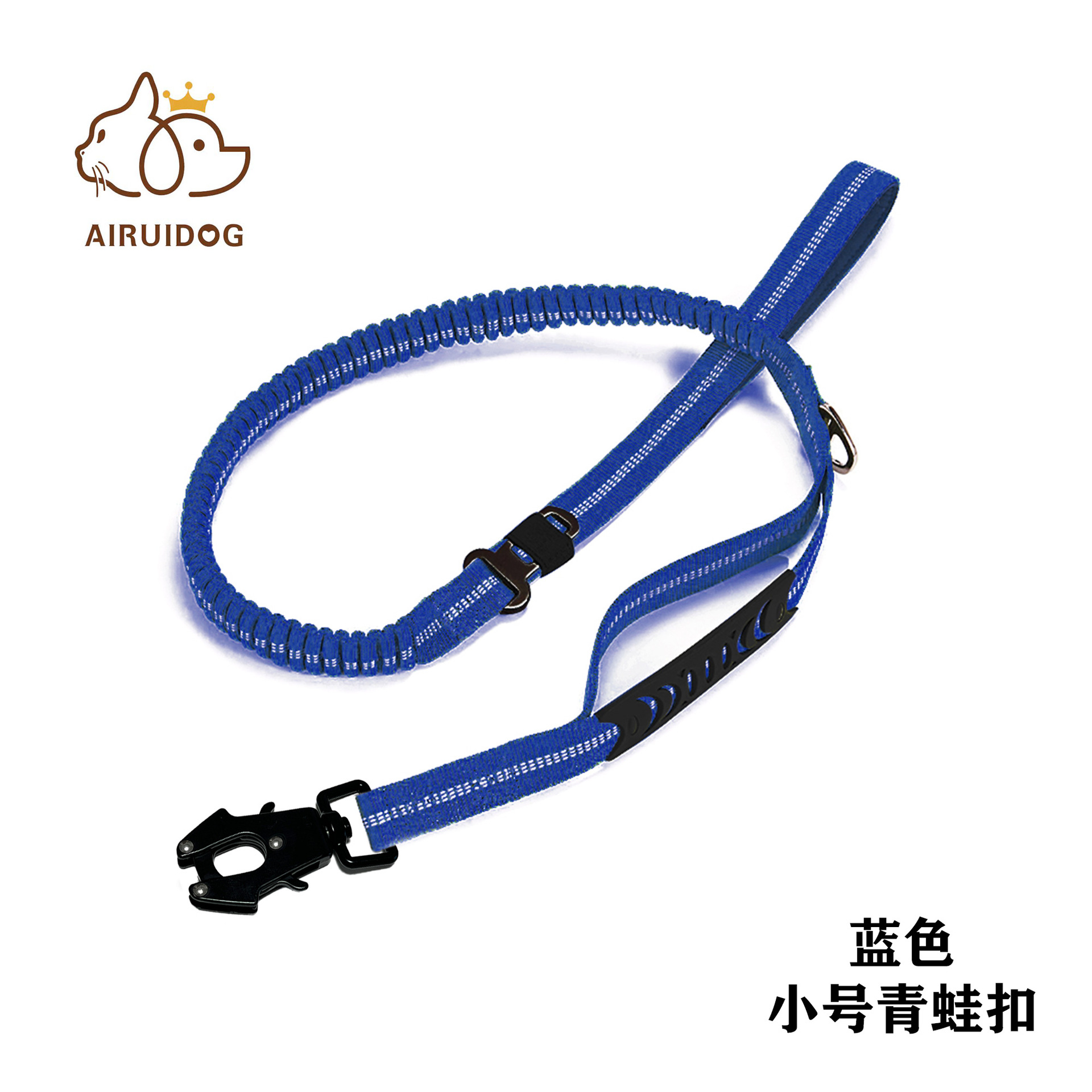 Cuerda de tracción para perros multifuncional transfronteriza, anti-explosión reflectante, cuerda de tracción para mascotas para perros medianos y grandes, cuerda para perros con hebilla de rana