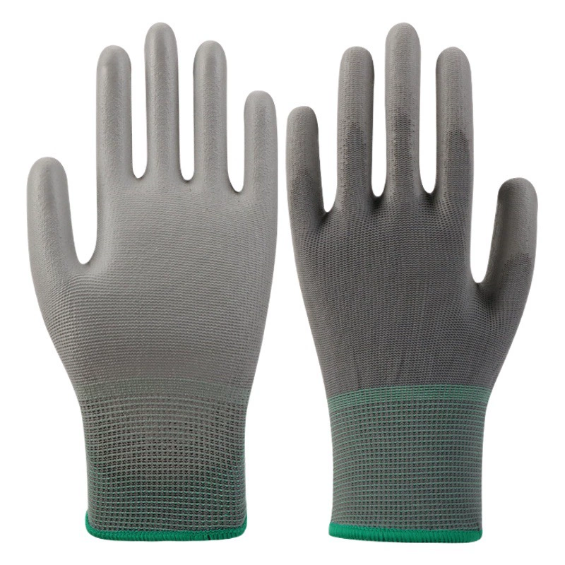 Перчатки LUXIN для защиты труда, износостойкие рабочие перчатки, перчатки с полиуретановым покрытием ладони и пальцев, антистатические перчатки для электроники без пыли.