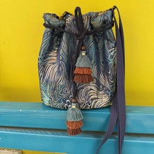 复古高级感新中式国风斜挎包原创手工汉服大容量单肩布包民族风包