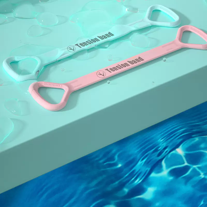 健虹拉力器瑜伽辅助家用弹力带 健身器材女开肩美背弹力8字拉力绳