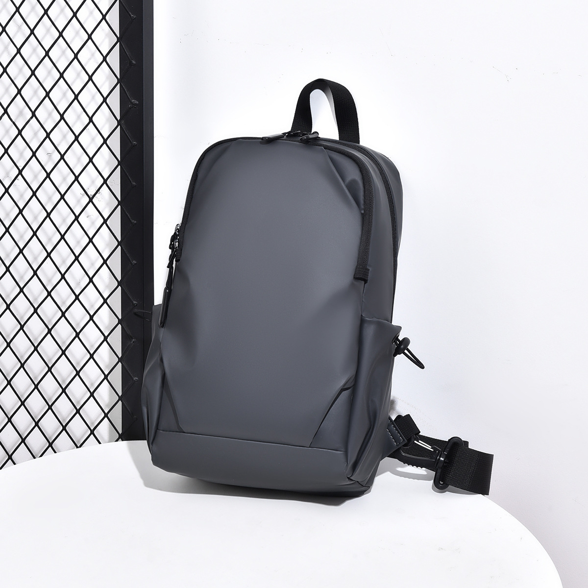 Bolso de pecho para hombre, estilo coreano, moderno y genial, bandolera de un solo hombro, multifuncional, informal, de moda, para otoño