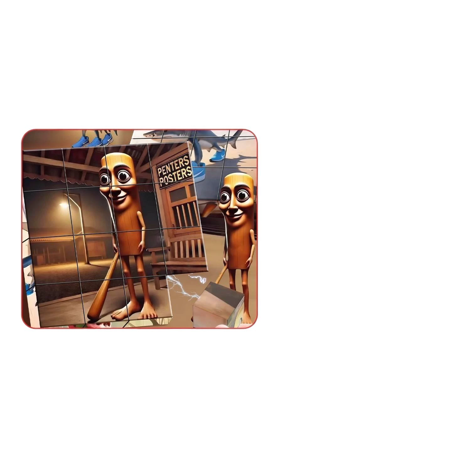 Magnetic three dimensional brainteaser, constructor, toy for boys, in 3d format