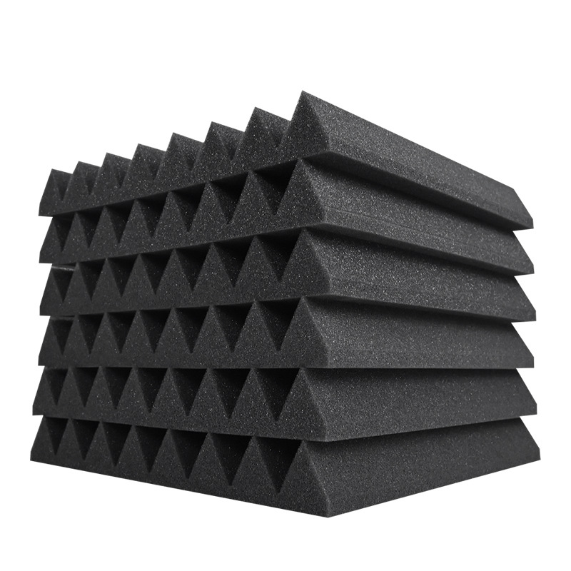 Triángulo ranura de absorción de sonido algodón protección del medio ambiente retardante de llama pared interior a prueba de sonido estudio de grabación de algodón hogar autoadhesivo absorbente de sonido material a prueba de sonido