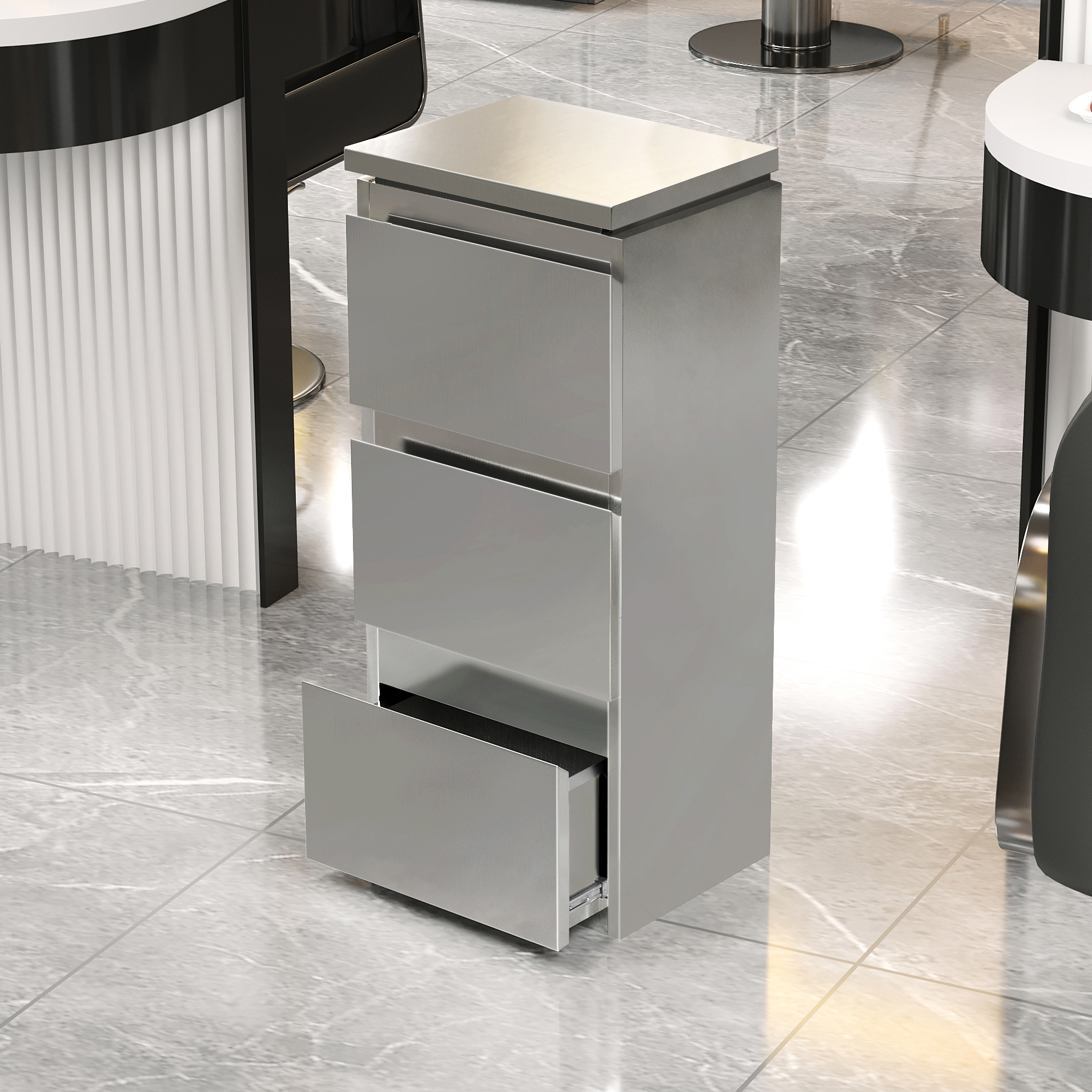 08_3단 실버 지문방지 지문방지-78x30x40cm