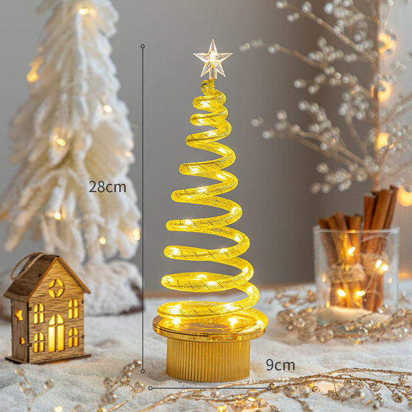 Cross -border desktop glow Christmas tree Christmas decorative props…