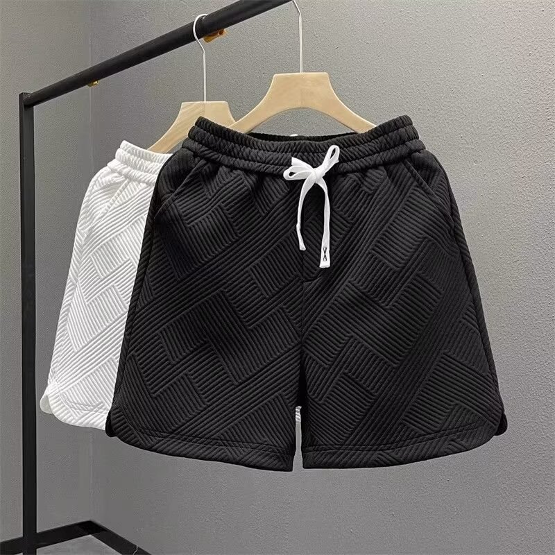 Pantalones cortos casuales universales para hombres, pantalones casuales tridimensionales de verano, pantalones de tendencia, pantalones rectos, pantalones de calzado, comercio exterior al por mayor transfronterizo