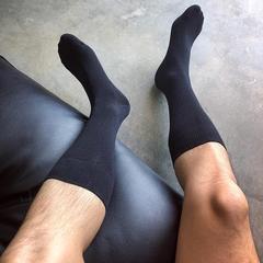 Men's suits, deodorant formal socks, mid-calf socks, black trendy summer leather shoes, black socks, thin business trousers