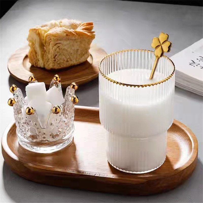 bandeja de postre de madera de alta sensación para el hogar, taza de marca, taza de almohadilla de madera de acacia