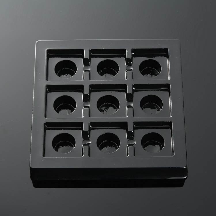 黑色PVC塑料托盘方形吸塑包装 食品内托巧克力饼干糖果定选制作