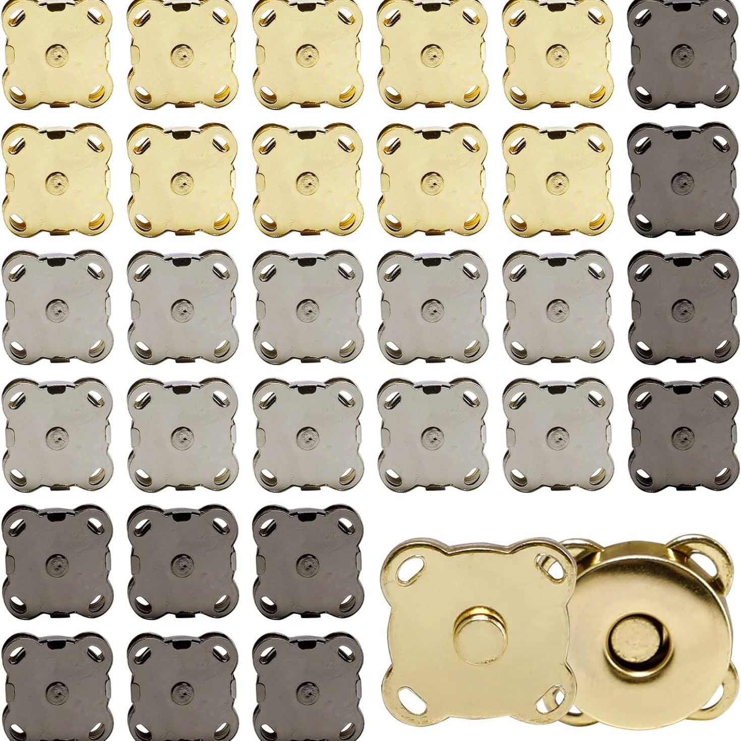 铁磁钮 金属强磁箱包服饰手缝梅花磁扣钱包磁扣 大衣外套金属纽扣