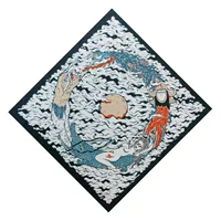 Хлопковая бандана 55*55 см Xiangyun Ghost Head квадратное полотенце для верховой езды, альпинизма, уличное полотенце для лица, платок на голову