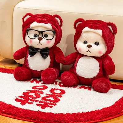 Gifts for New Couples, Oyuncaq yastıqlar - a-pair-of-glasses-bow-tie-gift-bag-30cm02kg