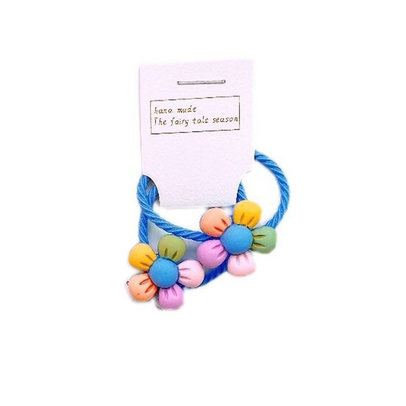 "파란색" 5 색 꽃 한 쌍