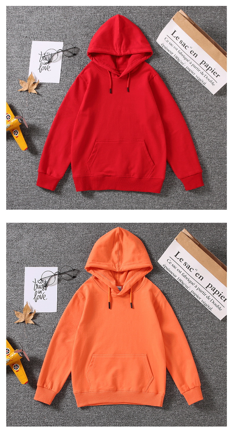 Casual Solid Color Cotton Hoodies & Knitwears display picture 5