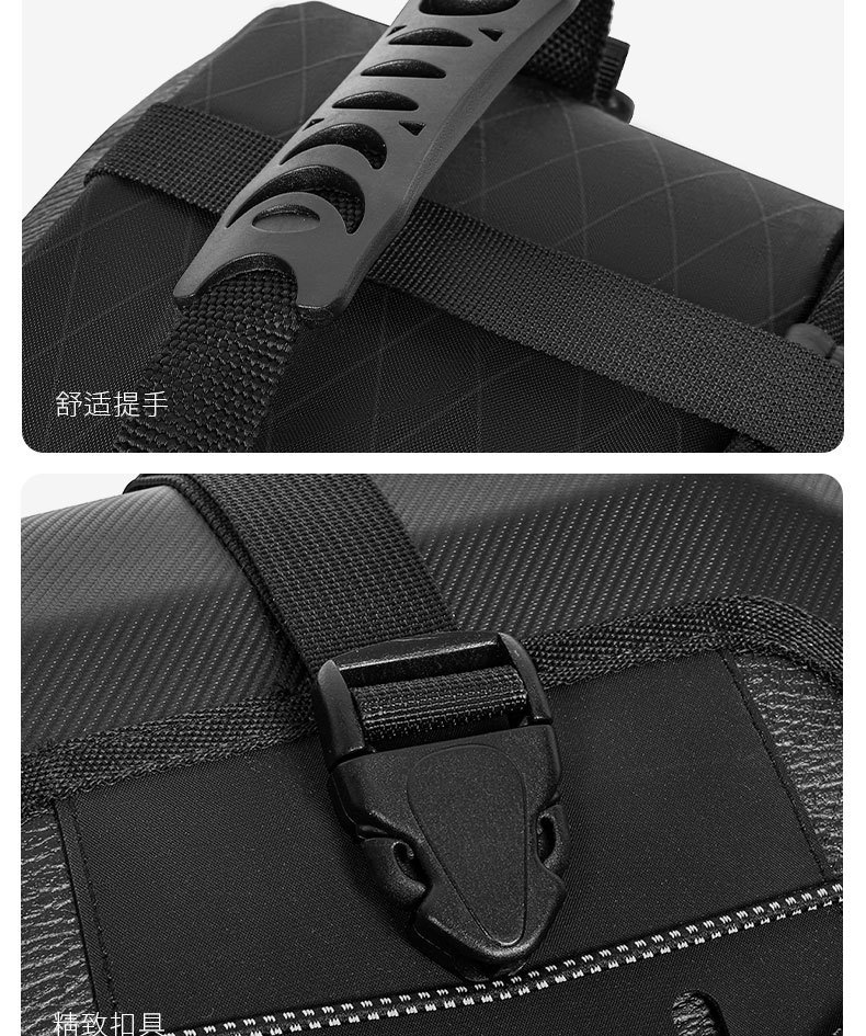 Motorcycle Rear Seat Helmet Bag, Large Capacity Riding Bag, Travel Backpack, Water-Resistant Tail Bag, Rider Gear