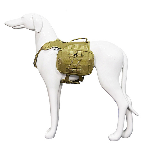 Amazon cross-border dog outdoor tactical harness medium and large dog training harness pet leash