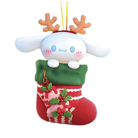 Transfronterizos nuevos adornos de Navidad Sanrio 2D colgantes planos acrílicos árbol de Navidad colgantes de decoración de atmósfera de vacaciones image 4