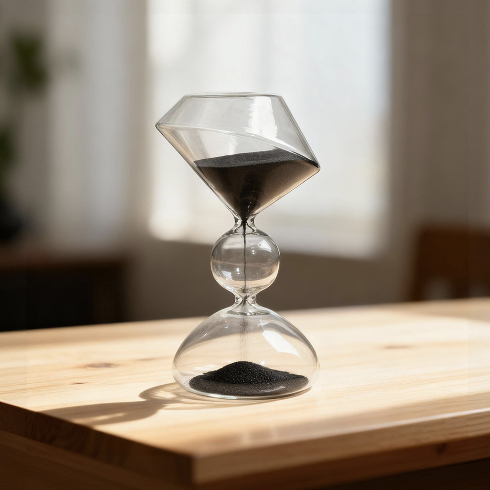 Hogar nórdico reloj de arena de vidrio de forma especial temporizador de arte reloj de arena regalos creativos estilo moderno decoraciones para el hogar