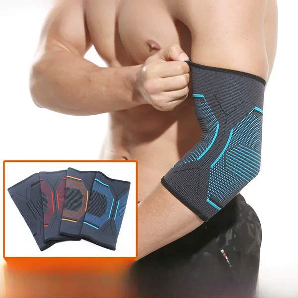 Boer Sports Knitted Elbow Protector Men's and Women's Outdoor Running Basketball Cycling Fitness Breathable Non-slip Thin Nylon Elbow Protector