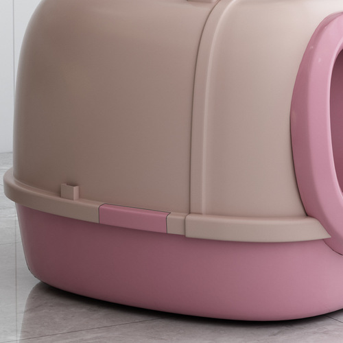 Corridor-type fully enclosed large litter box, anti-splash, anti-sand, odor-proof, extra-large toilet, cat litter box, cat supplies