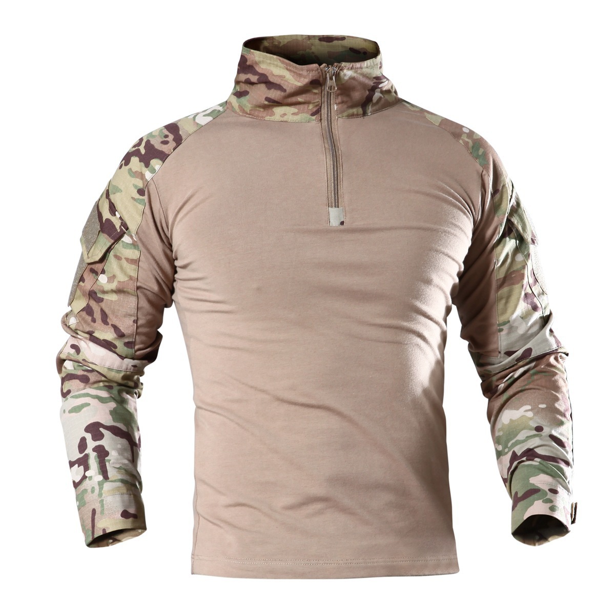 Transfronterizos al aire libre tácticas negras 2 uniformes ranas hombres fanáticos del ejército del cuerpo delgado rápidamente secado ropa de ranas chaqueta de entrenamiento camisa de manga larga