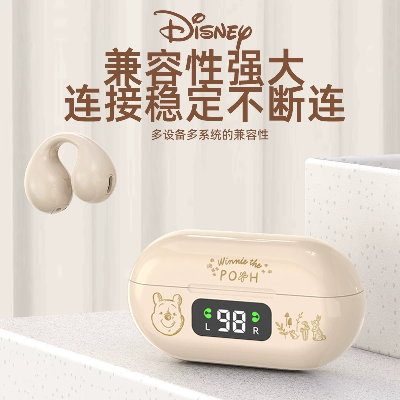 Беспроводные наушники Disney, высокое качество, удлинённые дужки для уха, Bluetooth