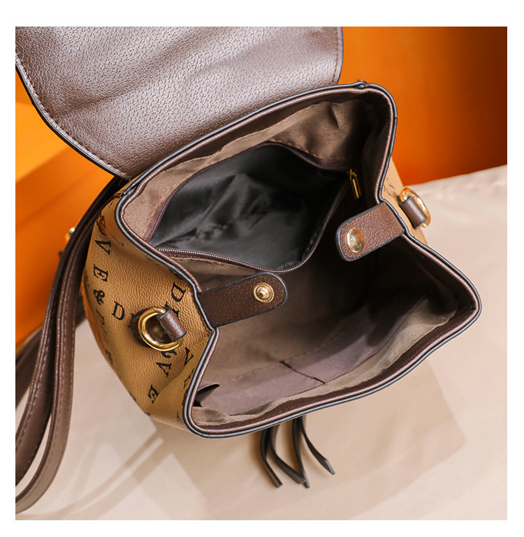 Yeni Omuz Çantası Kadın Moda Baskı Desenli Çok Yönlü Kız Öğrenci Japon Kore Okul Çantası Büyük Kapasiteli Küçük Sırt Çantası_voghion.com