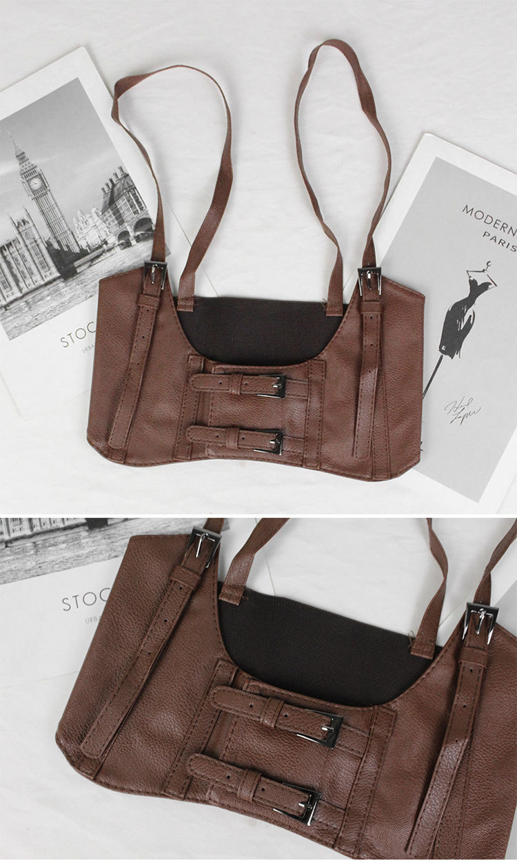 Cinghie esterne per temperamento moda europea e americana Cintura ultra larga Gilet da donna Cintura elastica stile cinturino elastico_voghion.com