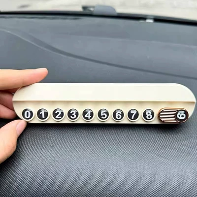Nömrəli dayanma kartı — Car Temporary Parking Number - white-original-aromatherapy-stop-sign
