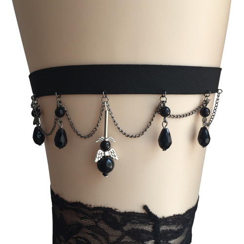 Zhuru Clothing European and American cross-border jewelry dropshipping spring and summer black ladies leg ring little bee body chain