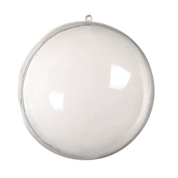 Transparent plastic Christmas pendant, acrylic mousse