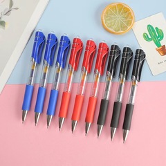 K35 Neutral Pen 0.5mm Large Capacity Student Exercise Black Pen Bullet Tip Water Pen Office Supplies Button Pen