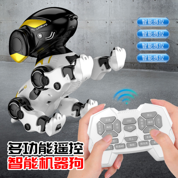 IQ0EM 2.4G perro robot de voz inteligente control remoto robot sensor táctil programación perro de juguete niño transfronterizo