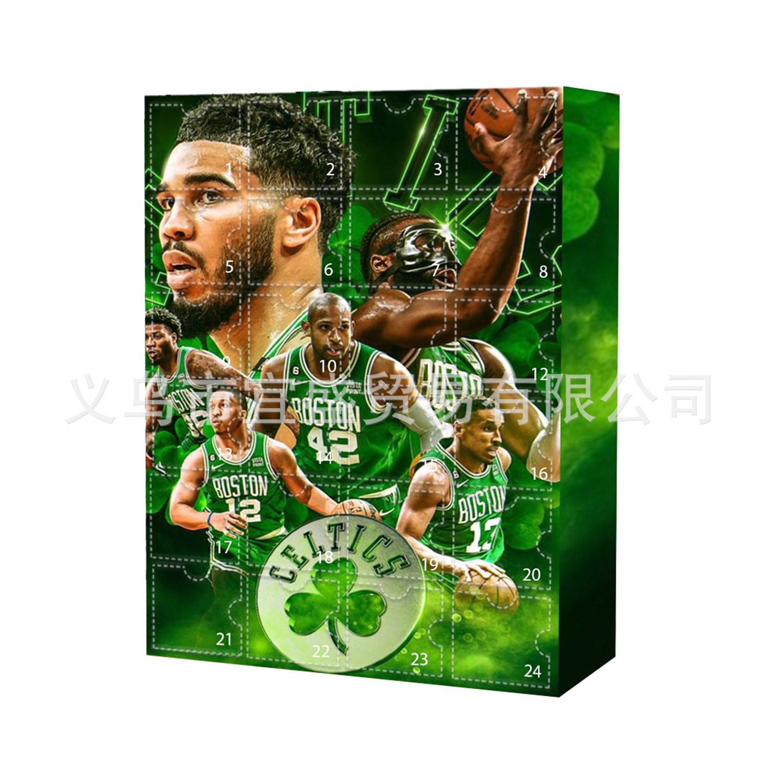 thumbnail image 1 of Calendario de Adviento Caja sorpresa de baloncesto Caja sorpresa de baloncesto de la NBA Caja sorpresa de estrellas Adornos Decoración del jardín del hogar Caja sorpresa Salón de la fama, 1 of 5