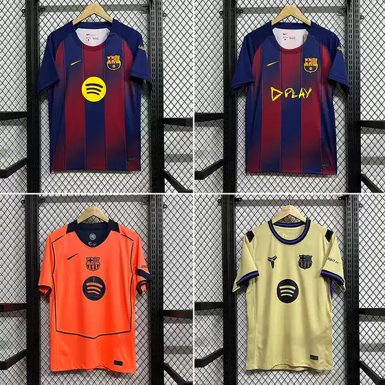 Barcelona Jersey Home & Away Short Sleeve Soccer Shirt Special Edition Collaboration Cross-Border Dropshipping Custom