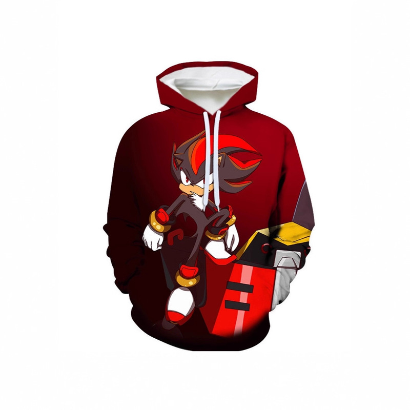 Spring New Adult and Kidsren's Sweatshirt 3D Digital Printing Hoodie Sonic Peripheral Source Manufacturer Sweatshirt